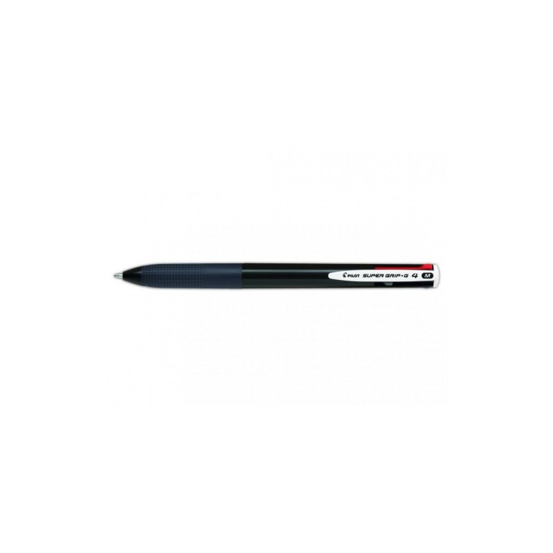BOLIGRAFO SUPERGRIP G - 4 COLORES - CUERPO COLOR NEGRO PILOT BPKGG-35M-B