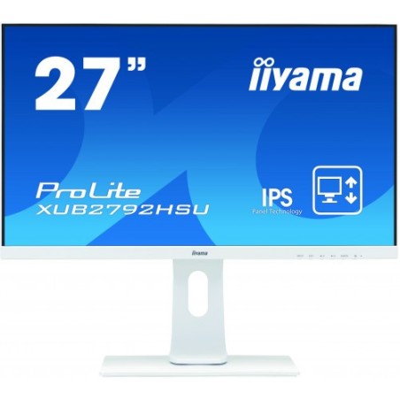 iiyama ProLite XUB2792HSU-W1 pantalla para PC 68,6 cm (27") 1920 x 1080 Pixeles Full HD LED Blanco