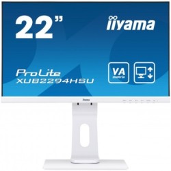 iiyama ProLite XUB2294HSU-W1 LED display 54,6 cm (21.5") 1920 x 1080 Pixeles Full HD Negro, Blanco
