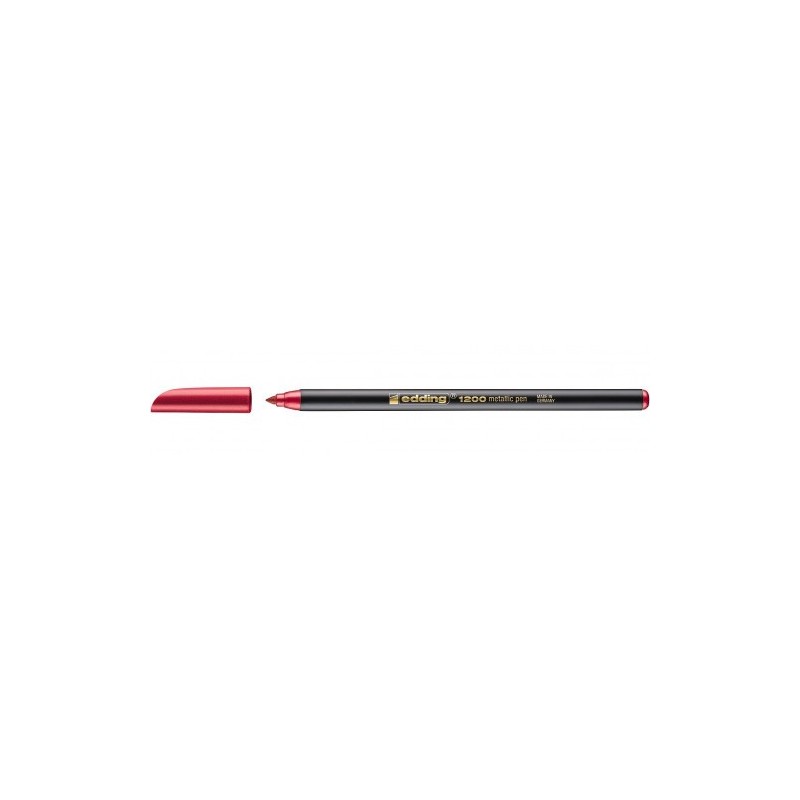 ROTULADOR PUNTA FINA 1200 ROJO METALICO EDDING 1200-072