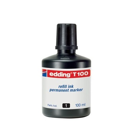 FRASCO TINTA PARA RELLENAR 100ML NEGRO EDDING T100-01