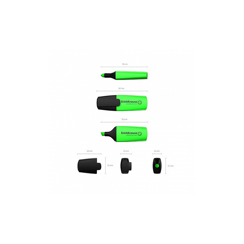 FLUORESCENTE VISIOLINE MINI, COLOR: VERDE ERICH KRAUSE 42754