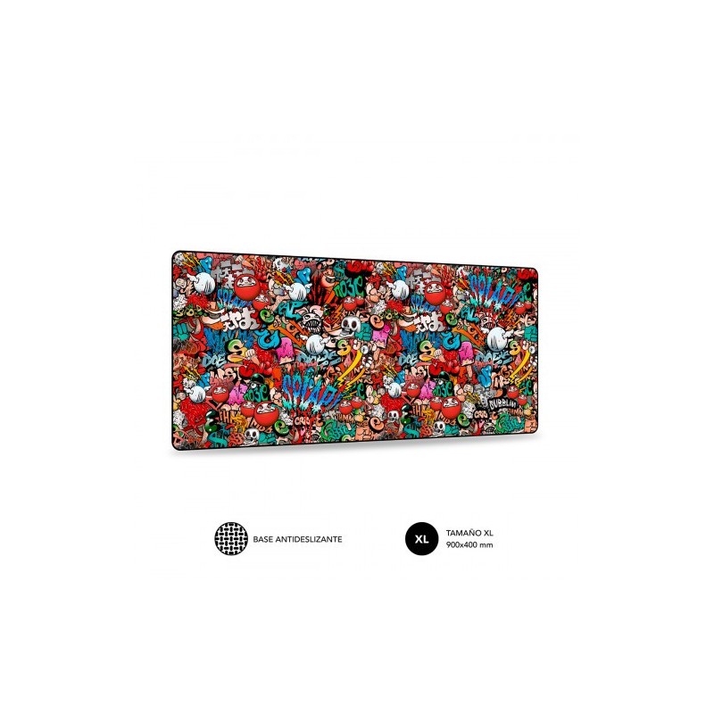 SUBBLIM Alfombrilla Ratón Graffiti XL Mouse Pad
