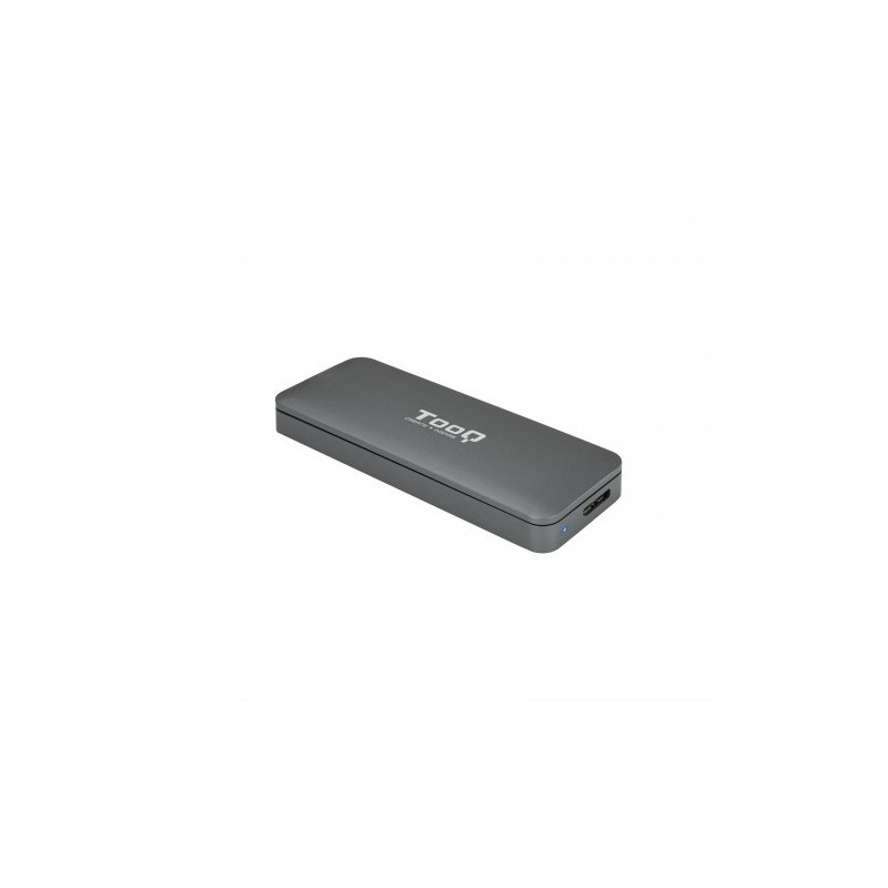 TooQ TQE-2281G caja para disco duro externo M.2 Caja externa para unidad de estado sólido (SSD) Gris