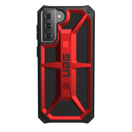 Urban Armor Gear Monarch funda para teléfono móvil 17 cm (6.7") Negro, Rojo