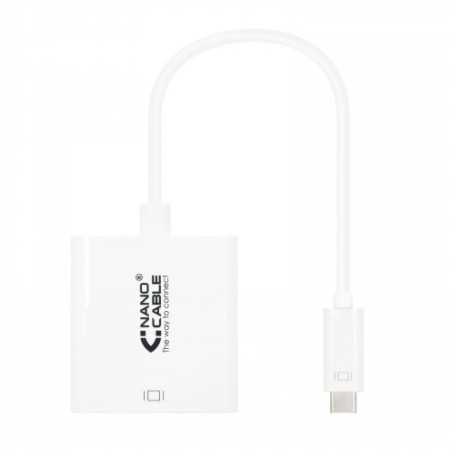 Nanocable CONVERSOR USB-C A DVI-D, 15 CM
