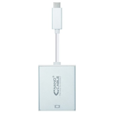 Nanocable CONVERSOR USB-C A DISPLAYPORT, ALUMINIO, 15 CM