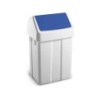 Dahi 5064 papelera 55 L Rectangular Azul, Blanco