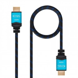 Nanocable Cable HDMI V2.0 4K@60GHz 18 Gbps A/M-A/M, negro, 1.0 m.