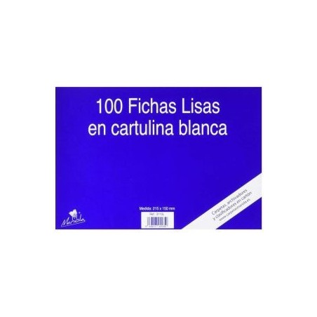 100 FICHAS DE CARTULINA LISA (215X160 MM) Nº. 5 MARIOLA 3115L