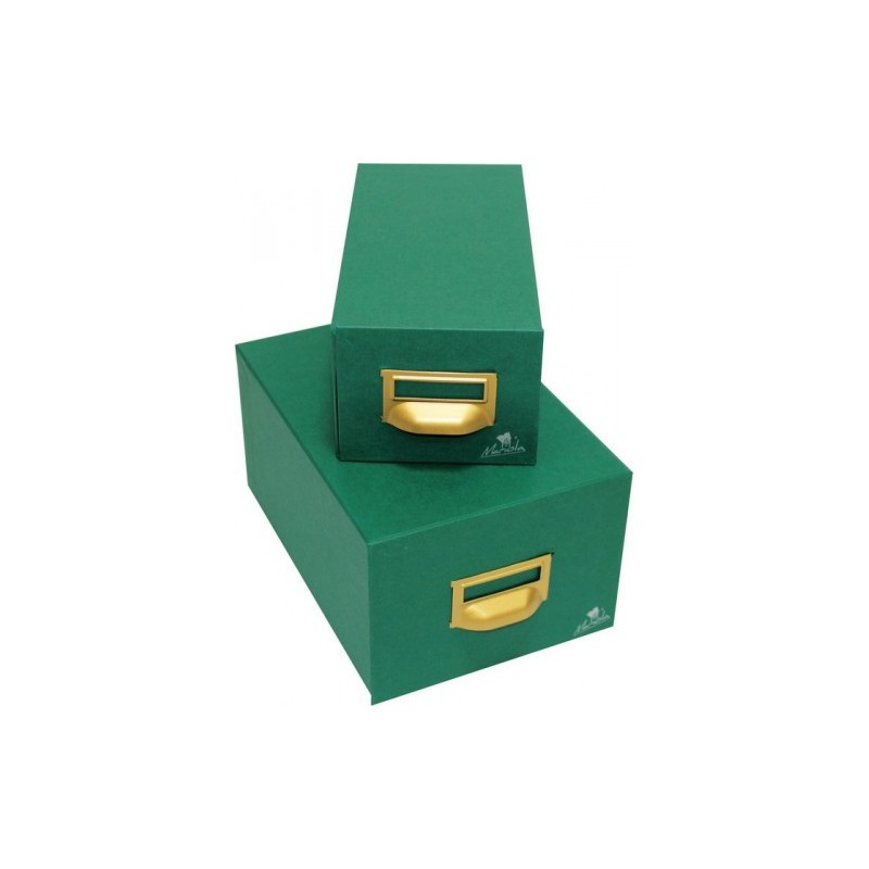 FICHERO CARTON FORRADO EN GELTEX PARA 500 FICHAS (125X95X250 MM) MARIOLA 1-500