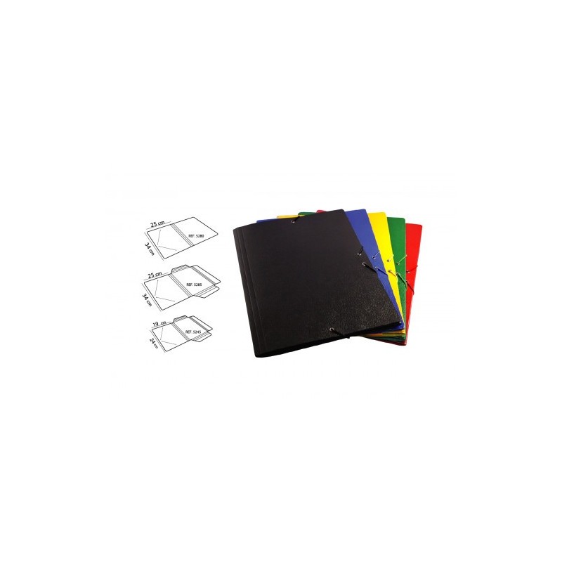 CARPETA CARTON COMPACTO GOFRADO Nº 8.FOLIO GOMA SOLAPA AMARILLO MARIOLA 5285AM