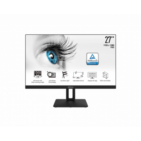 MSI Pro MP271P 68,6 cm (27") 1920 x 1080 Pixeles Full HD LED Negro