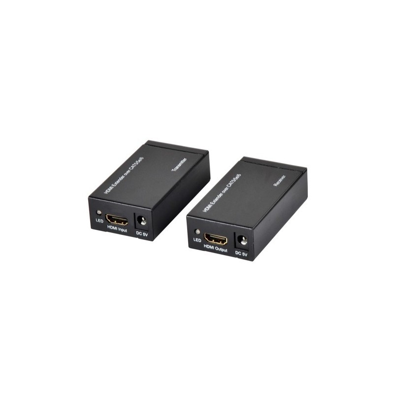 Ewent EW3715 extensor audio/video Transmisor y receptor de señales AV Negro