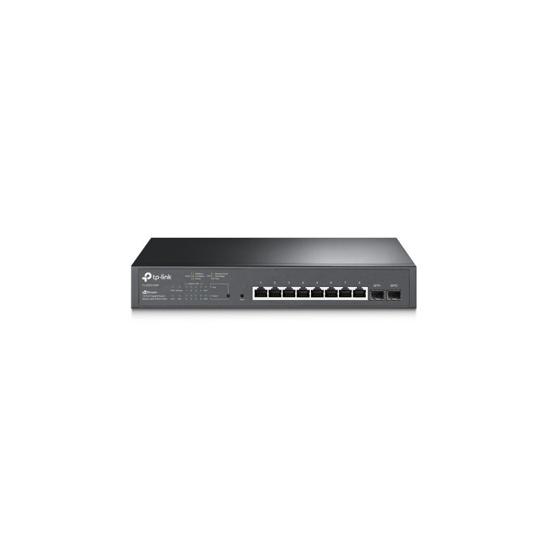 TP-LINK TL-SG2210MP switch Gigabit Ethernet (10/100/1000) Negro Energía sobre Ethernet (PoE)