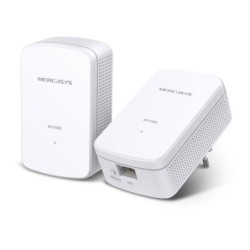 MERCUSYS 1000 MBPS HIGH-SPEED TRANSFER RATE - FAST AND STABLE TRANSMISSIONS WITH ADVANCED HOMEPLUG AV2 SUPER-FAST WIRED CONNECTION - A GIGABIT PORT PROVIDES HIGH-SPEED INTERNET TO PCS, IPTVS, AND GAME CONSOLES