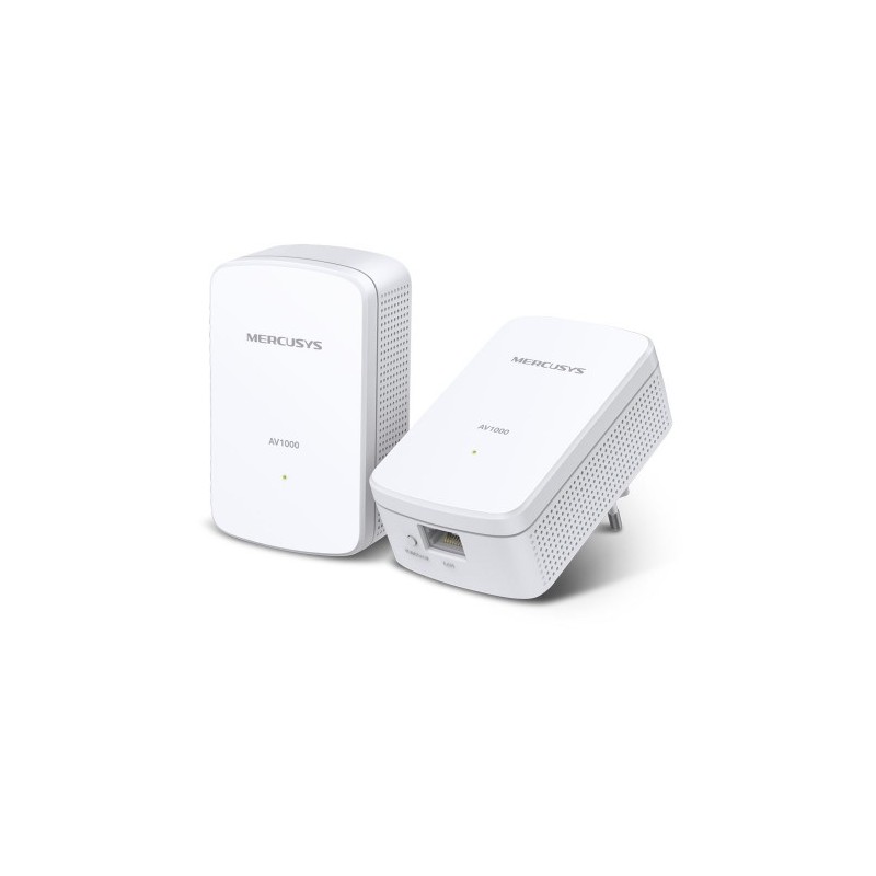 MERCUSYS 1000 MBPS HIGH-SPEED TRANSFER RATE - FAST AND STABLE TRANSMISSIONS WITH ADVANCED HOMEPLUG AV2 SUPER-FAST WIRED CONNECTION - A GIGABIT PORT PROVIDES HIGH-SPEED INTERNET TO PCS, IPTVS, AND GAME CONSOLES