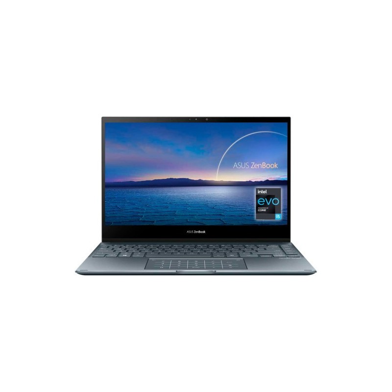 ASUS ZenBook Flip 13 UX363EA-EM087T - Portátil 13.3" Full HD (Core i5-1135G7, Intel® Evo™, 8GB RAM, 512GB SSD, Iris Xe Graphics, Windows 10 Home) Gris Pino - Teclado QWERTY español