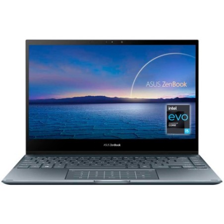 ASUS ZenBook Flip 13 UX363EA-EM087T - Portátil 13.3" Full HD (Core i5-1135G7, Intel® Evo™, 8GB RAM, 512GB SSD, Iris Xe Graphics, Windows 10 Home) Gris Pino - Teclado QWERTY español