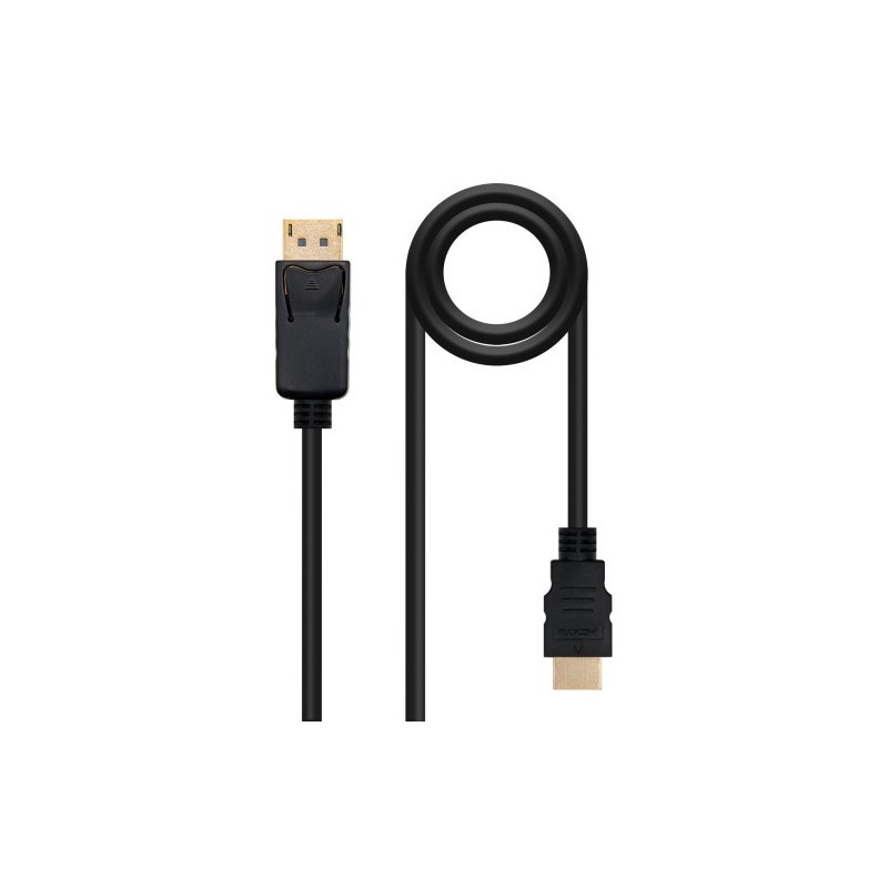 Nanocable Cable conversor DISPLAYPORT a HDMI, DP/M - HDMI/M, Negro, 3.0 M