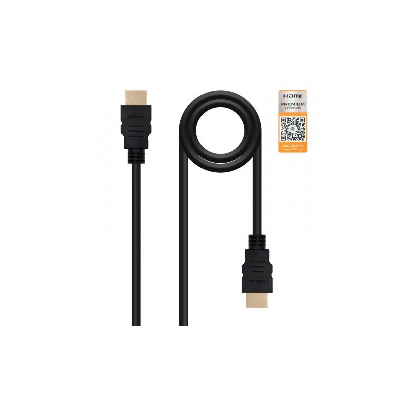 Nanocable HDMI V2.0, 1.5m cable HDMI 1,5 m HDMI tipo A (Estándar) Negro