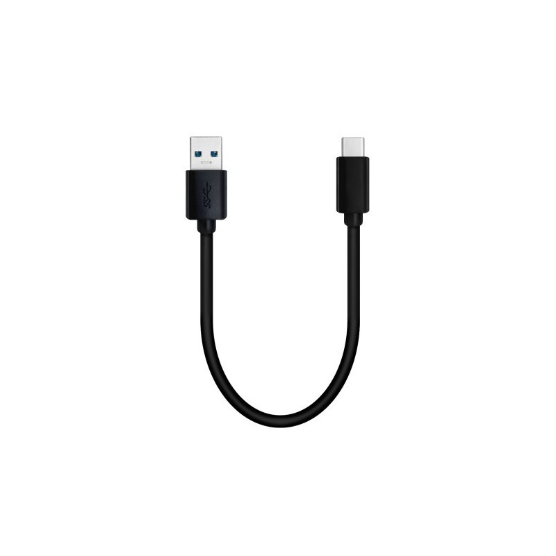 QNAP USB 3.0 5G 0.2M TYPE-A TO TYPE-C CABLE cable USB 0,2 m 3.2 Gen 1 (3.1 Gen 1) USB A USB C Negro
