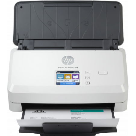 HP Scanjet Pro N4000 snw1 Escáner alimentado con hojas 600 x 600 DPI A4 Negro, Blanco