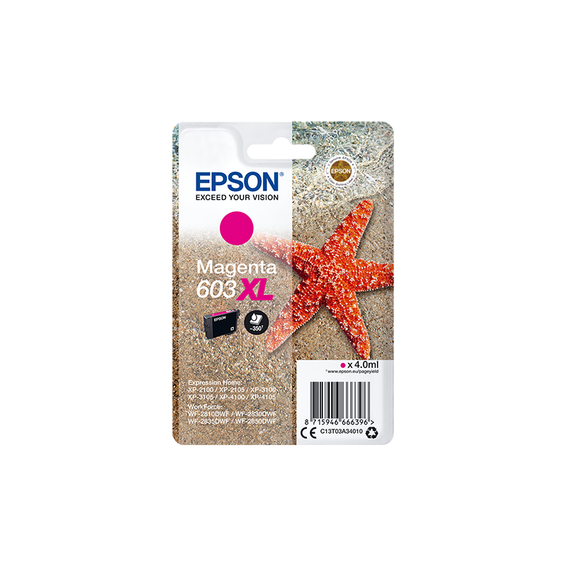Epson Singlepack Magenta 603XL Ink
