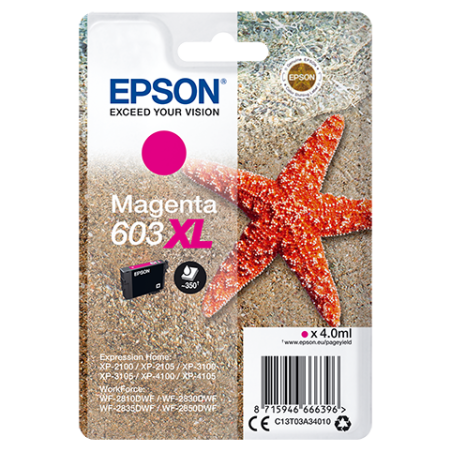 Epson Singlepack Magenta 603XL Ink