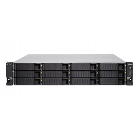 QNAP TS-h1277XU-RP 3700X Ethernet Bastidor (2U) Negro, Gris NAS