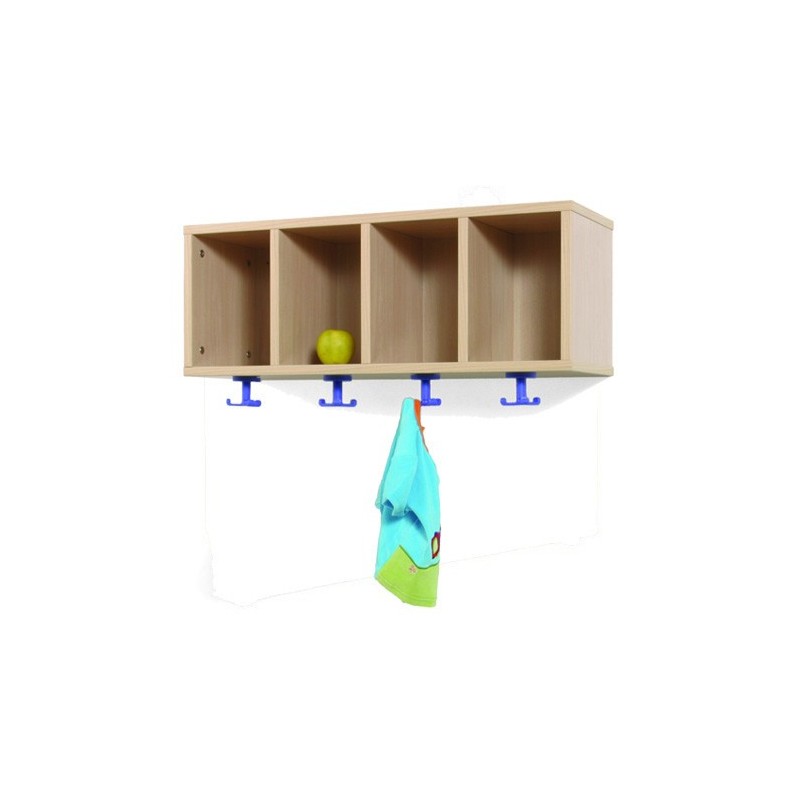 MUEBLE PERCHERO 4 CASILLAS 80-30 HAYA MOBEDUC 600605H18