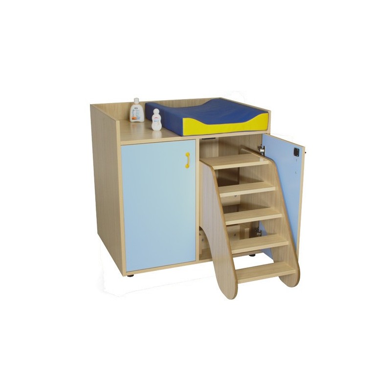 MUEBLE CAMBIADOR CON ESCALERA GIRATORIA (2 PUERTAS) HAYA MOBEDUC 600708HPS18