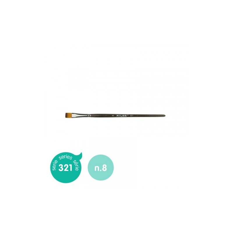 PINCEL SINTÉTICO PLANO SERIE 321, Nº 8 MILAN 80478