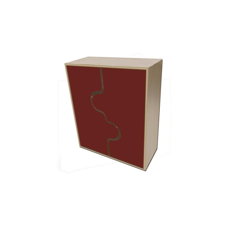 MUEBLE INTERMEDIO ARMARIO, PUERTAS ONDA HAYA MOBEDUC 600821HPS18