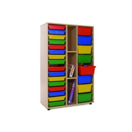 MUEBLE MEDIO ESTANTERÍA 2 CUBETEROS HAYA MOBEDUC 600313HP18