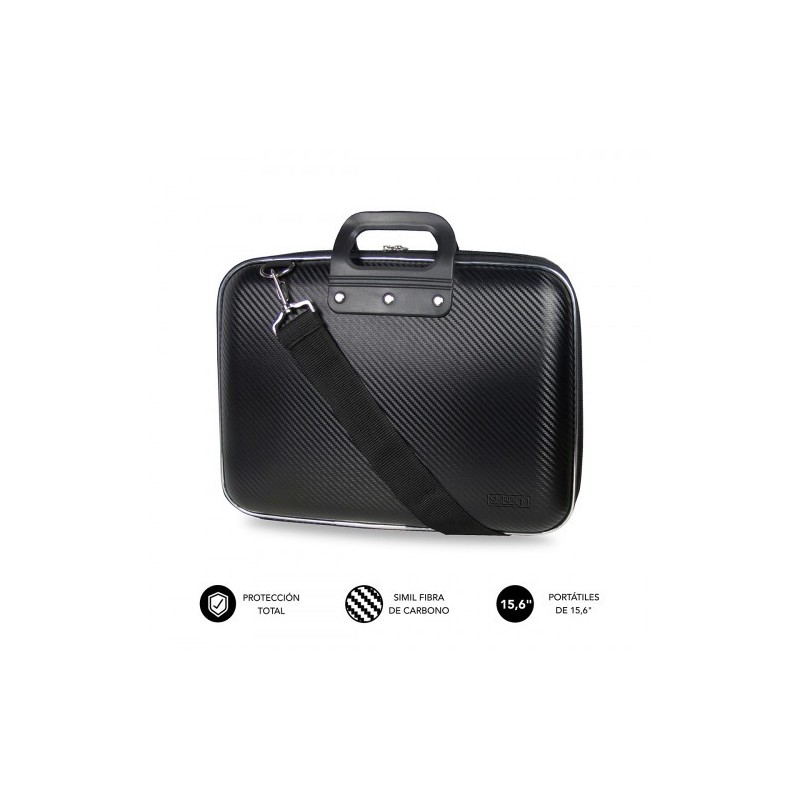 SUBBLIM Maletín Ordenador EVA Laptop Bag Carbon 15,6" Black