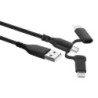 Ewent EW1376 cable USB 1 m USB A Micro-USB A Negro