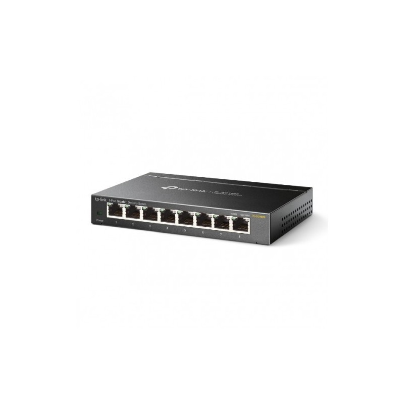 TP-LINK TL-SG108S No administrado L2 Gigabit Ethernet (10/100/1000) Negro