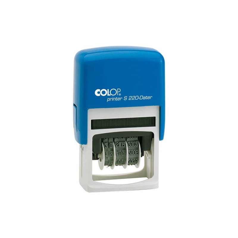 SELLO DE ENTINAJE S 220 4MM ESPAÑOL AZUL/AZUL COLOP 136429