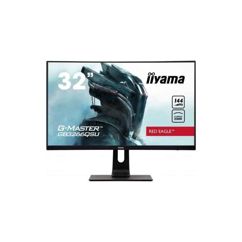 iiyama G-MASTER GB3266QSU-B1 LED display 81,3 cm (32") 2560 x 1440 Pixeles Quad HD Negro