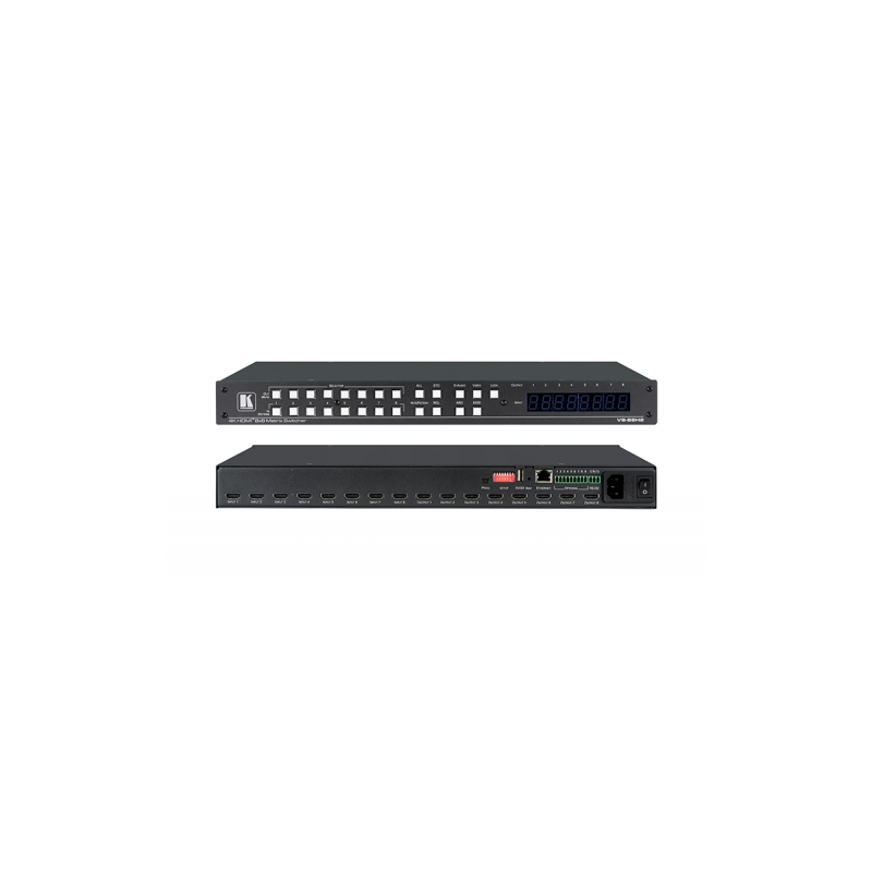 KRAMER VS-88H2 8X8 4K HDR HDCP 2.2 MATRIX SWITCHER WITH DIGITAL AUDIO ROUTING