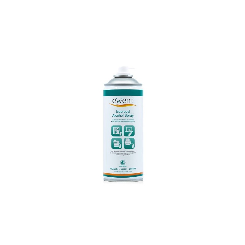 Ewent EW5611 kit de limpieza para computadora Espray para limpieza de equipos Universal 400 ml