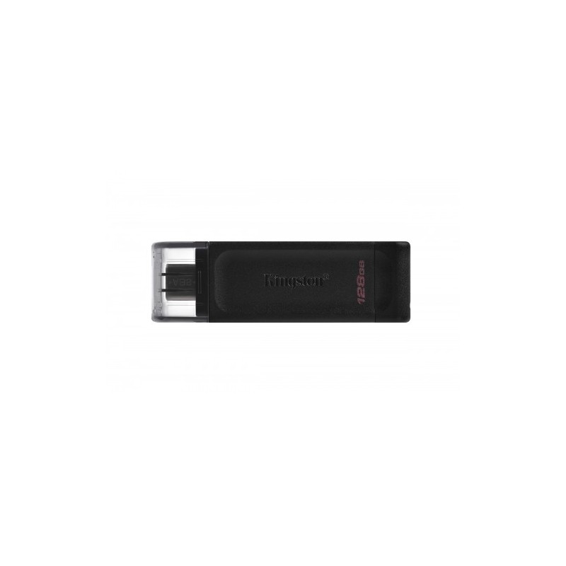 Kingston Technology DataTraveler 70 unidad flash USB 128 GB USB Tipo C 3.2 Gen 1 (3.1 Gen 1) Negro