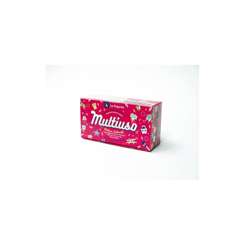 KIT PINTURA SATINADA MULTIUSO 6 COLORES SURTIDOS LA PAJARITA 119097