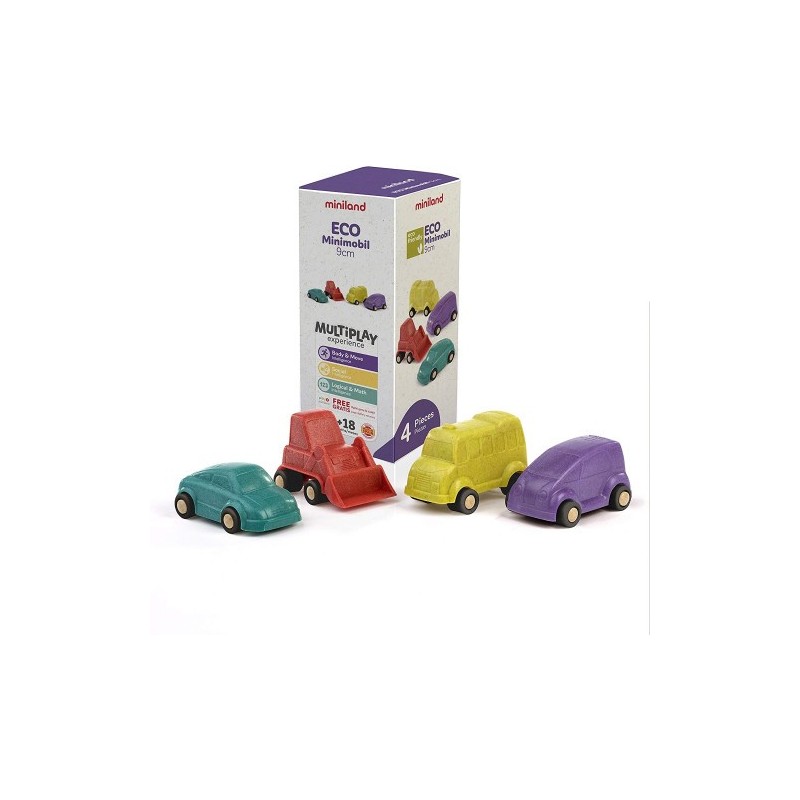 ECO MINIMOBIL 9 CM 4 PCS MINILAND 32153