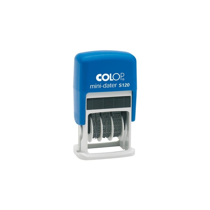 SELLO DE ENTINAJE S 120 4MM ESPAÑOL AZUL/AZUL COLOP 104789