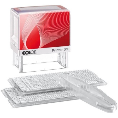 IMPRENTILLA DE ENTINAJE PRINTER 30/2 SET ESPAÑOL 2.5/3.5MM  ALM NEGRA COLOP 100888