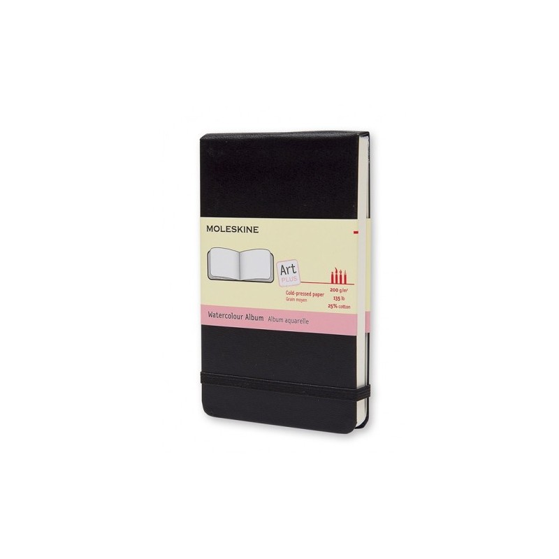 ALBUM DE ACUARELA NEGRO P (9X14CM) MOLESKINE ARTMM803