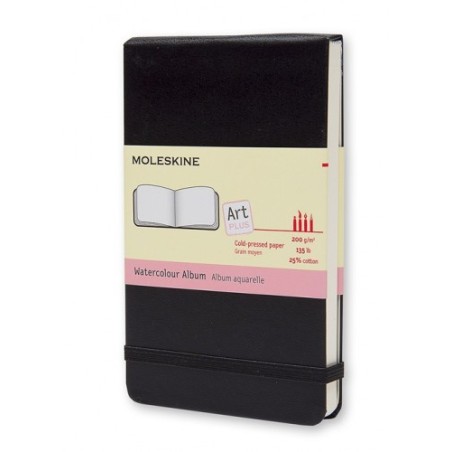 ALBUM DE ACUARELA NEGRO P (9X14CM) MOLESKINE ARTMM803