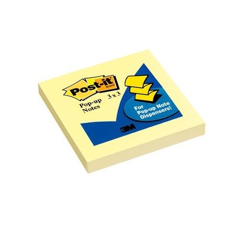 PACK 6 BLOC DE NOTAS ADHESIVAS ZIG-ZAG AMARILLAS 100 HOJAS (76X76) POST-IT 3M330